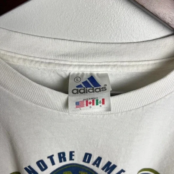 Vintage Notre Dame Adidas Tee - Picture 5 of 8